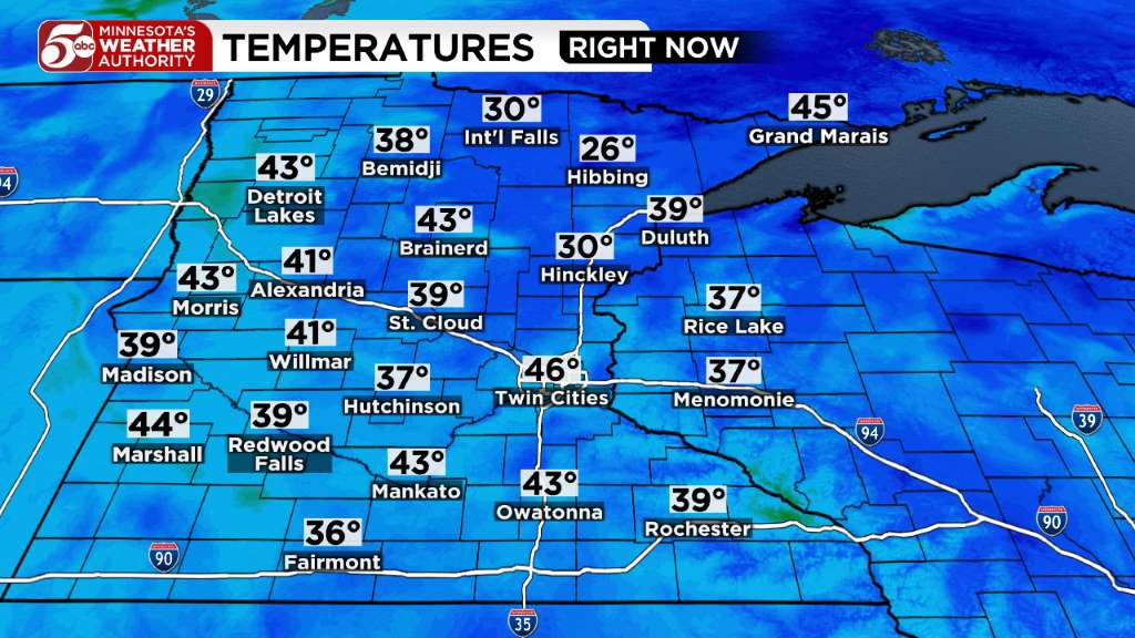 Tuesday weather: Mild to warm temperatures with sunny skies — KSTP 5