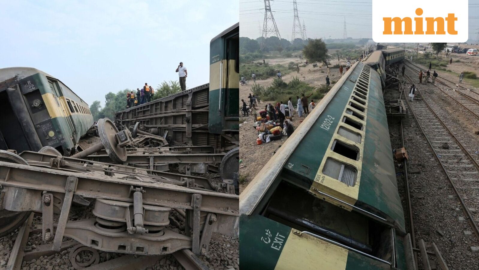 At least four killed, several injured after passenger train derails in Pakistan's Punjab | Top Updates โ Mint India